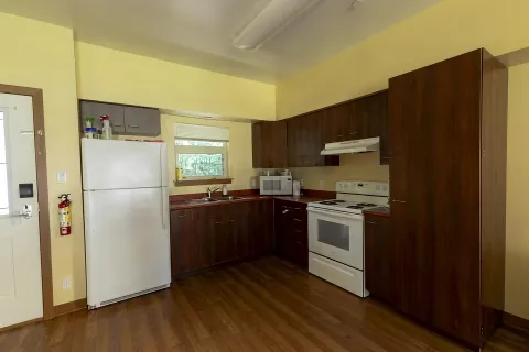 Kitchen in family housing unit